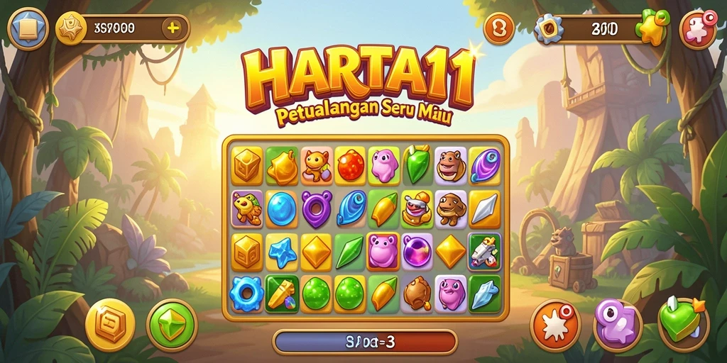 Tampilan gameplay seru dan penuh warna dari HARTA11.