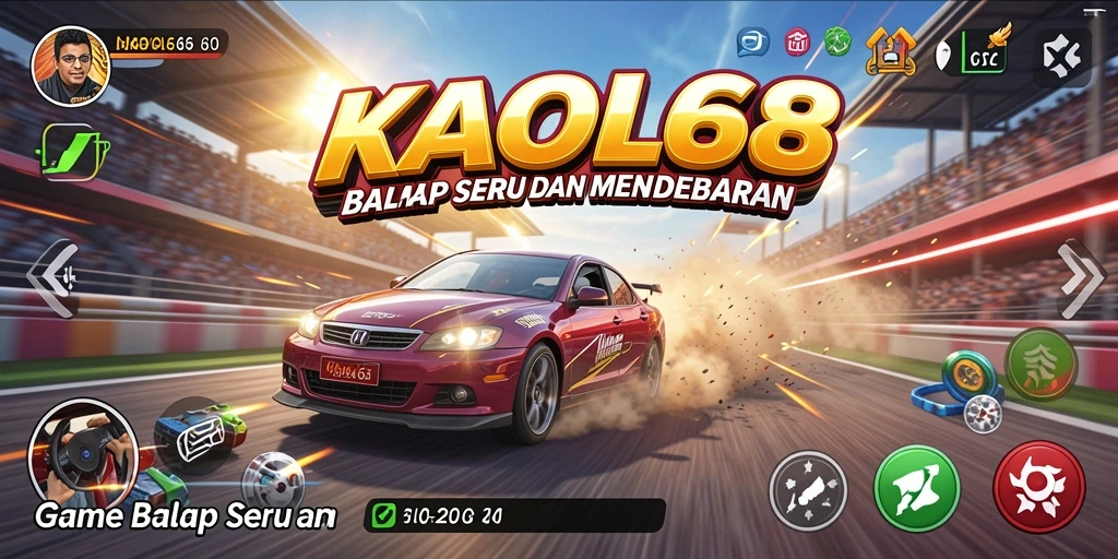 Tampilan balap seru dengan grafik yang ciamik di KAOL68.