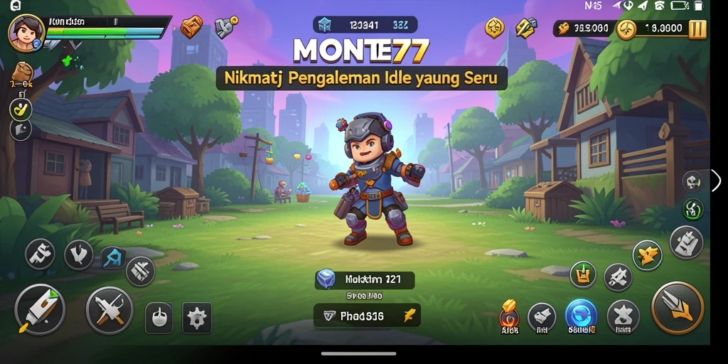 Screenshot gameplay MONTE77 menunjukkan aksi seru dalam mengelola sumber daya.