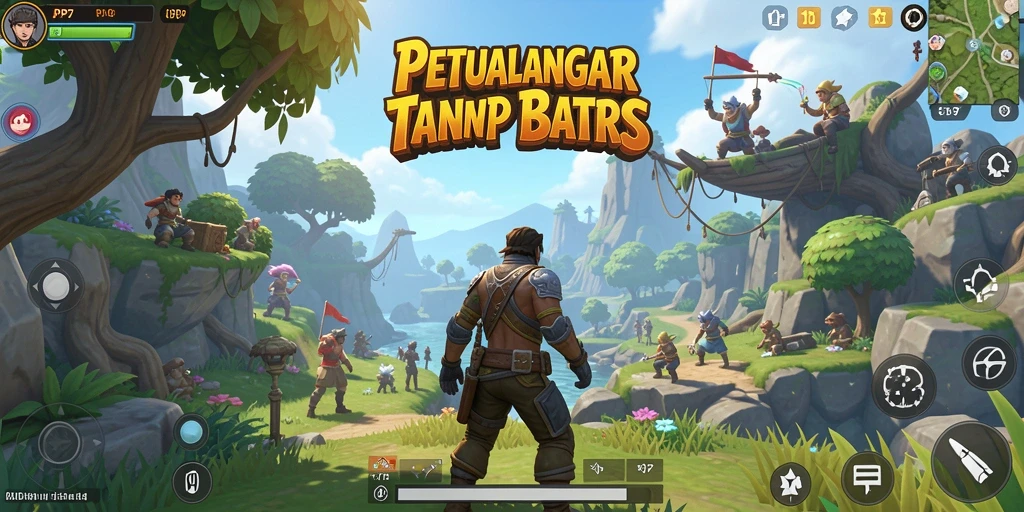Tampilan gameplay yang mengesankan dari dunia terbuka PP7.