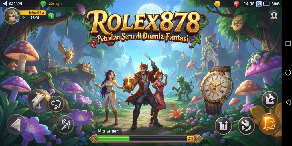 Tampilan gameplay seru dari ROLEX878 dengan petualangan menegangkan.
