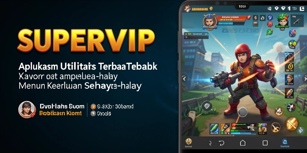 Tampilan aplikasi SUPERVIP yang intuitif dan mudah digunakan.