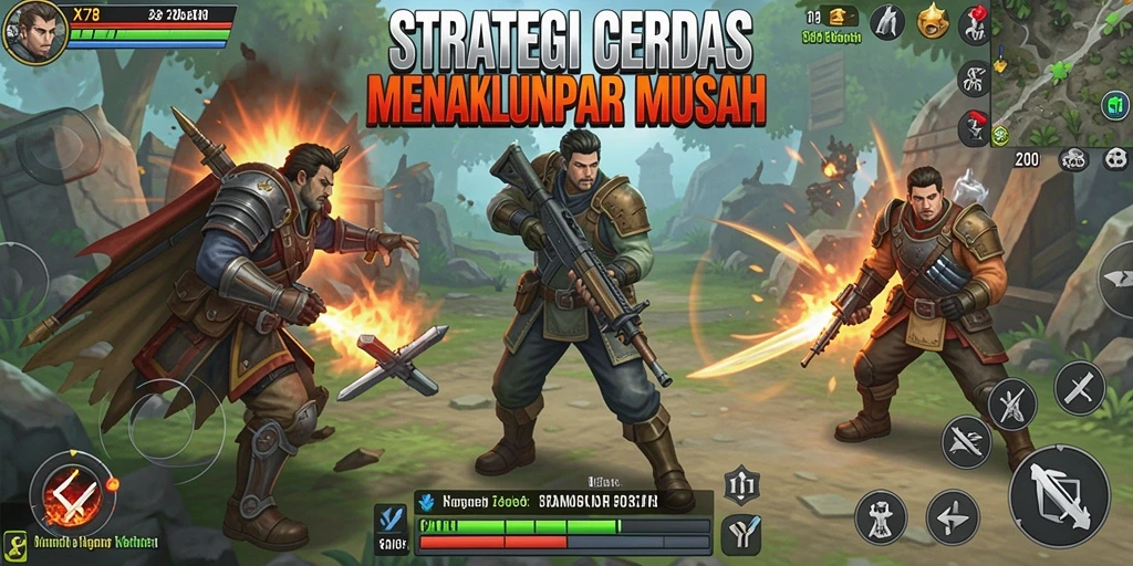 Screenshot gameplay X78 menampilkan intensitas pertempuran strategi.